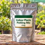 Indoor Plants Potting Mix 4 kg silver pack front in nursery