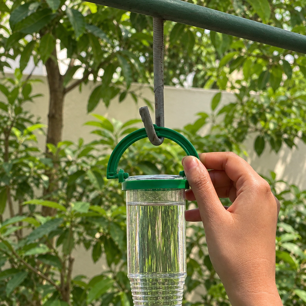 Mini Bird Water Feeder — hanging-detail