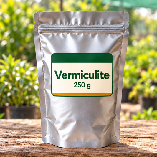 Vermiculite silver pack front in nursery